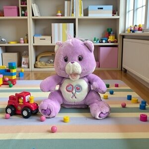 CARE BEARS "Share A Story" Plush Story Telling SHARE BEAR 2004